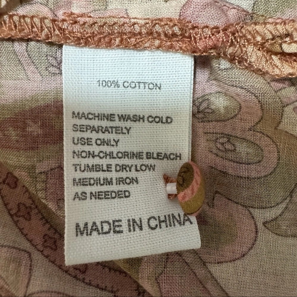 Trovata Bird Of Paradis BAILEY BLOUSE - AUTUMN PAISLEY Size XS NWOT $278 - Picture 12 of 12